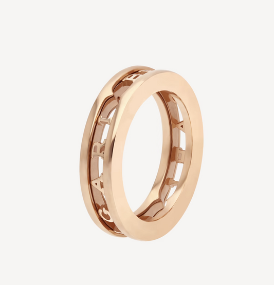 [Charm Aries]ZERO 1 ONE-BAND WITH OPENWORK LOGO SPIRAL RING