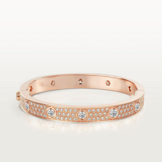 [Charm Aries]LOVE BRACELET 6.1MM DIAMOND-PAVED 10 BIG DIAMONDS