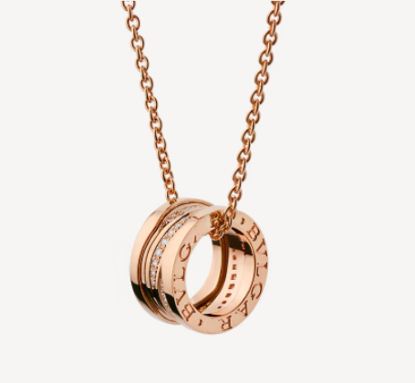 [Charm Aries]ZERO 1 PINK GOLD DIAMOND NECKLACE